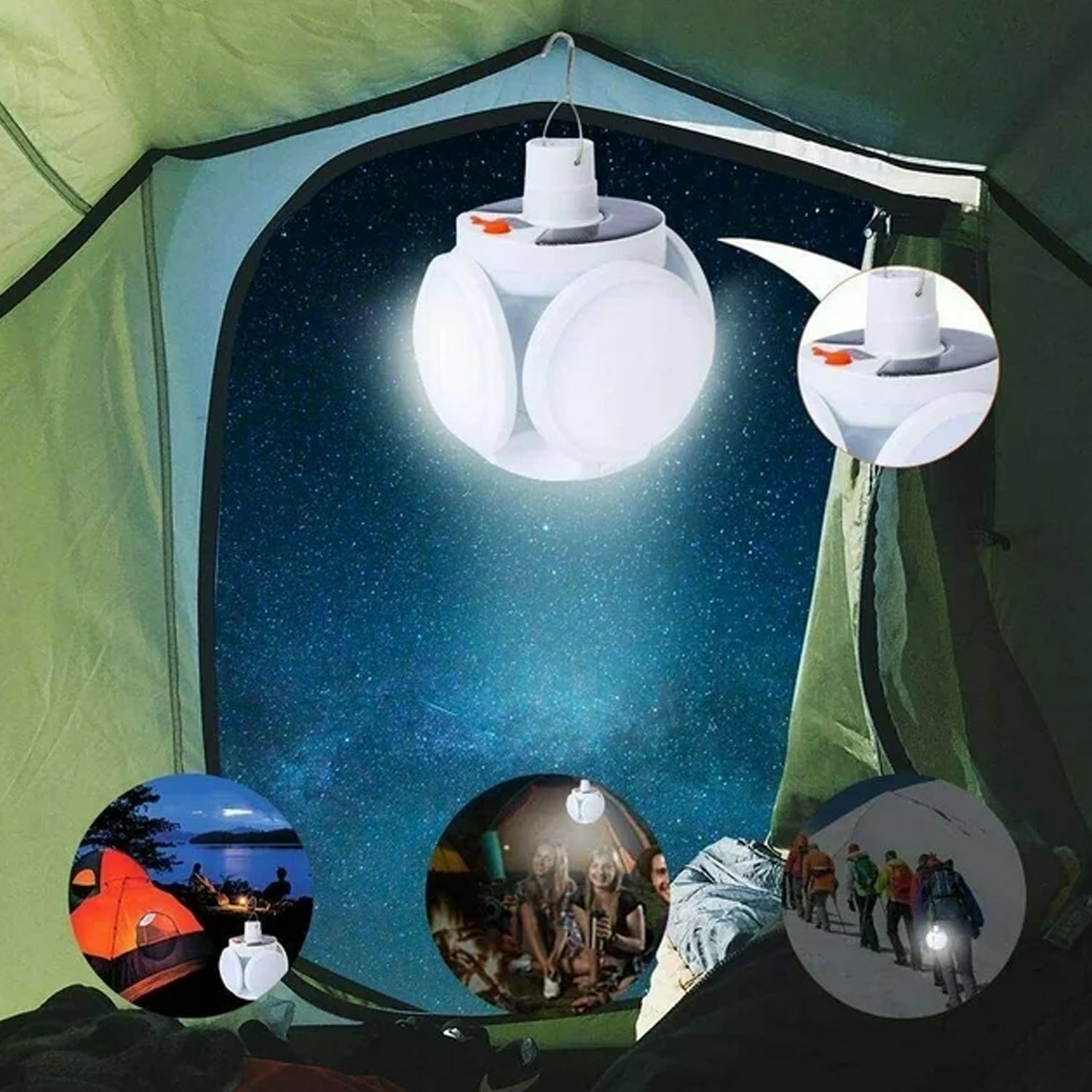 12590 Solar Multi-Functional Emergency LED Light Bulb with USB Charging, LED camping lamp, camping lamp, USB rechargeable, 5 brightness light modes, foldable camping light, SOS IP65 waterproof camping light, blackout emergency equipment, camping gadgets 12590 Solar Multi-Functional Emergency LED Light Bulb with USB Charging, LED camping lamp, camping lamp, USB rechargeable, 5 brightness light modes, foldable camping light, SOS IP65 waterproof camping light, blackout emergency equipment, camping gadgets
